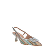 Manon - Decollette Slingback Placca Perle