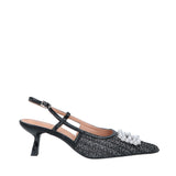 Manon - Decollette Slingback Placca Perle