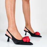 Teresa - Decollette Raso Slingback
