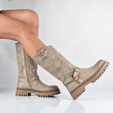 Amber - Stivali Bikers Donna