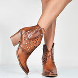 Amelie - Stivaletti Texani Donna Gambale Laserato
