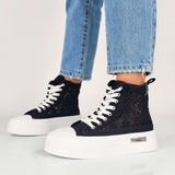 Vesper - Sneakers Donna Alte Macrame`