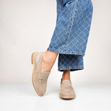 Morgane - Mocassini Donna Vera Pelle Made In Italy