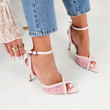 Liuta - Sandali Donna Con Perle E Pizzo