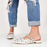 Marcelline - Ballerine Sabot Con Borchie