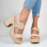 Gry - Sandali Donna Con Plateau