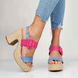 Gry - Sandali Donna Con Plateau