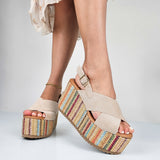 Aisa - Sandali Con Zeppa