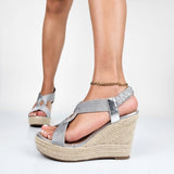 Dorice - Sandali Con Zeppa Corda