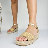 Graciela - Sandali Donna Zeppa In Corda