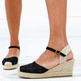 Edwige - Sandali Espadrillass Con Zeppa