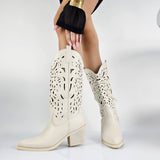 Anum - Stivali Texani Donna Gambale Laserato