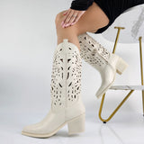 Anum - Stivali Texani Donna Gambale Laserato